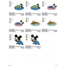 Package 4 Disney Babies 15 Embroidery Designs